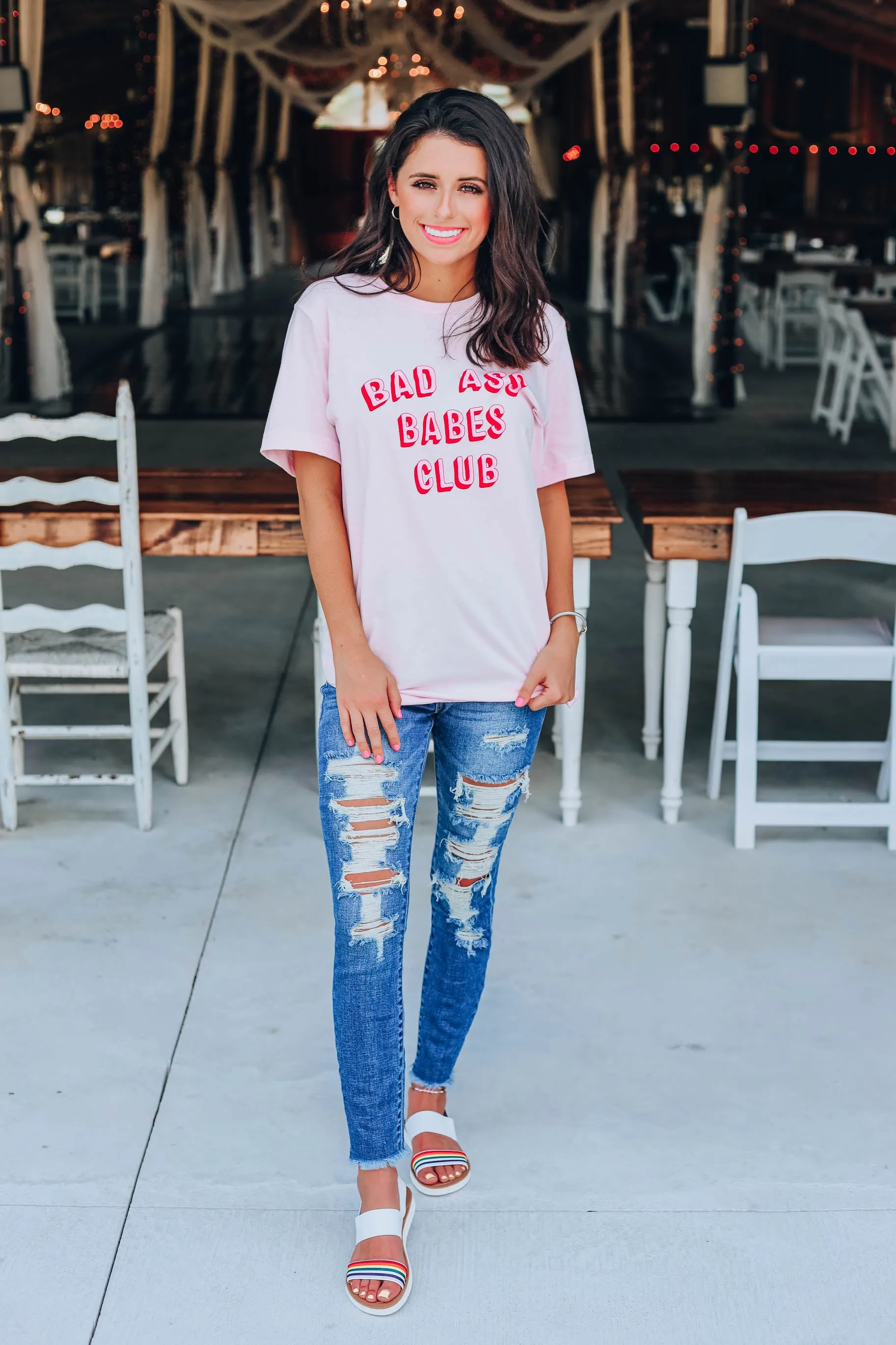 Bad Ass Babes Club T-Shirt - Pink
