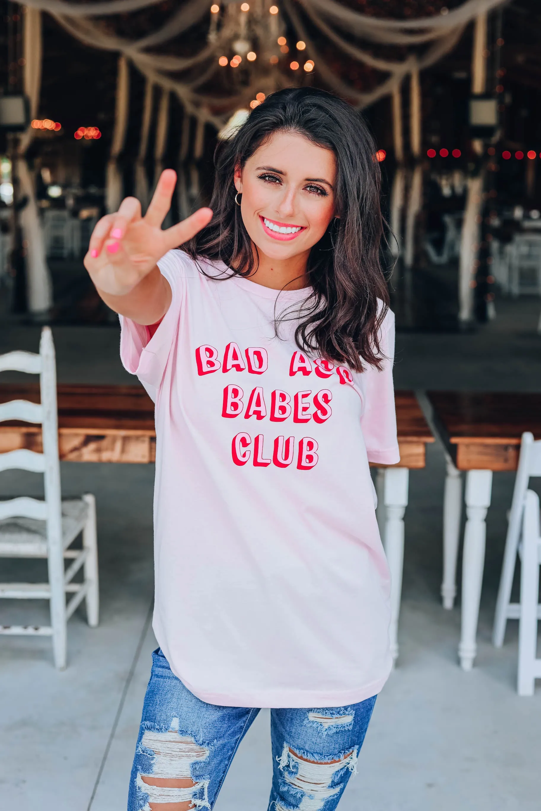Bad Ass Babes Club T-Shirt - Pink