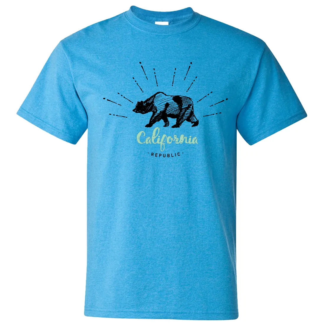 California Republic Stencil Asst Colors T-shirt/tee