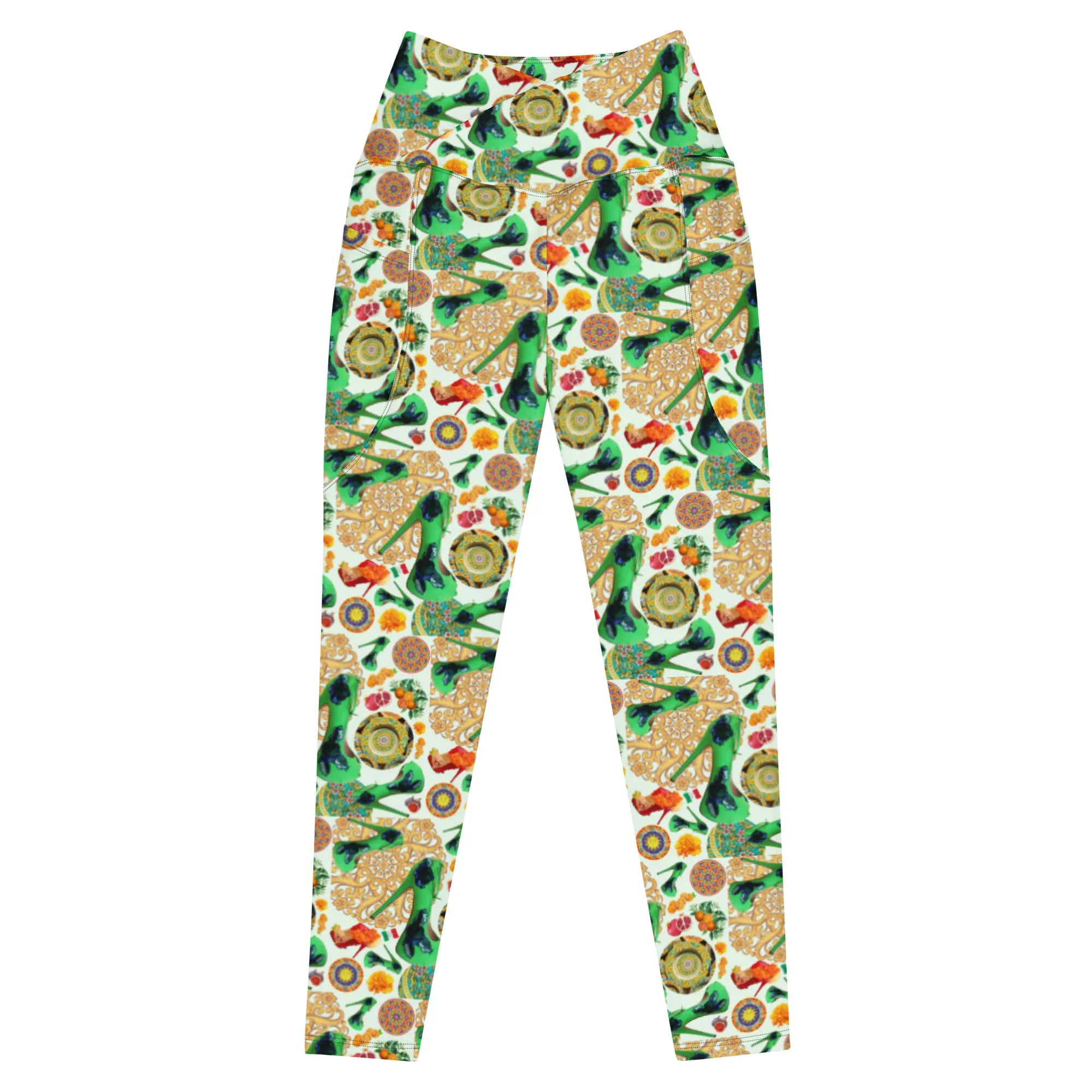 Crossover leggings with pockets 'Amalfi'