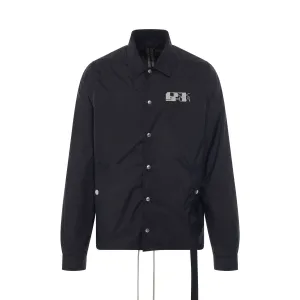 DRKSHDW Snapfront Logo Jacket in Black/Oyster