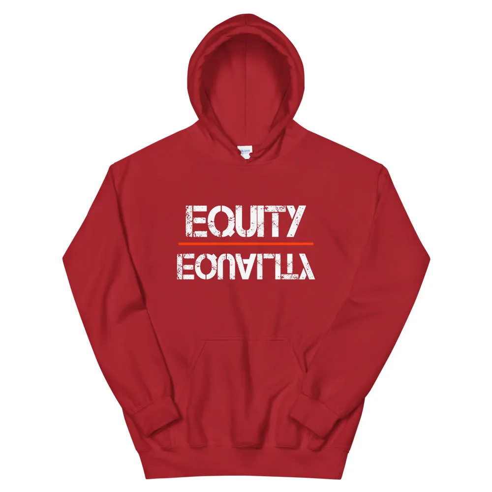 Equity Over Equality - White - Hooded Sweatshirt