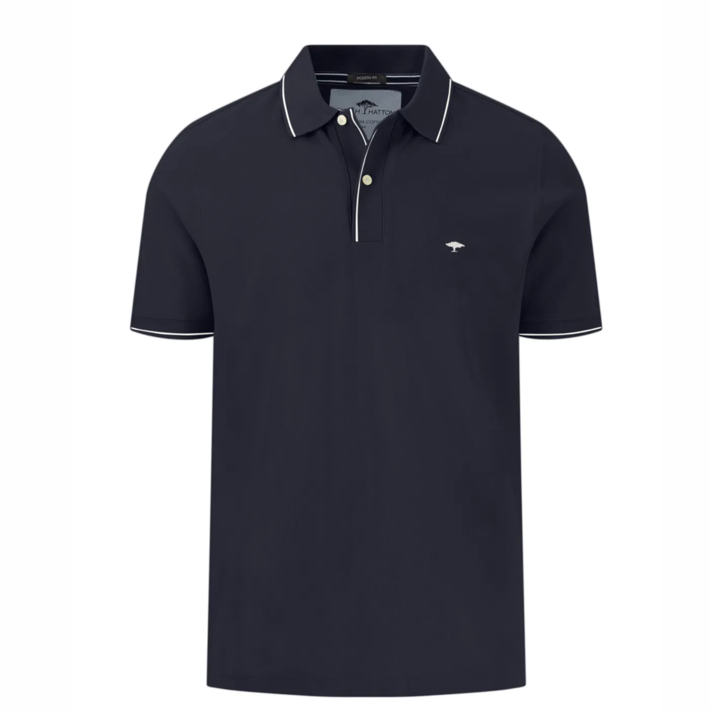 Fynch Hatton Premium Cotton Polo w/Trim