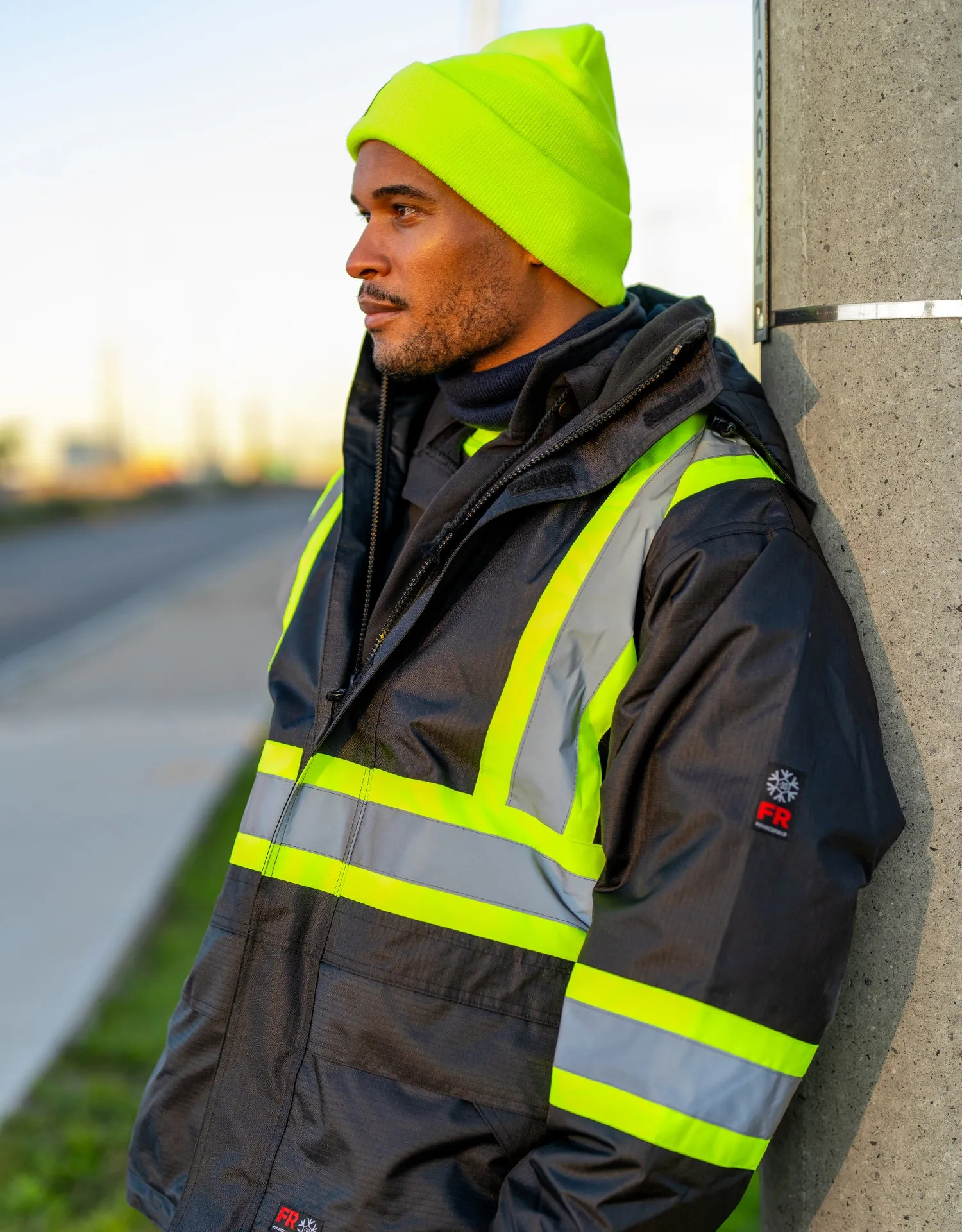 Hi-Vis Flame-Resistant (FR) Ripstop Heavy Weight Lined Jacket