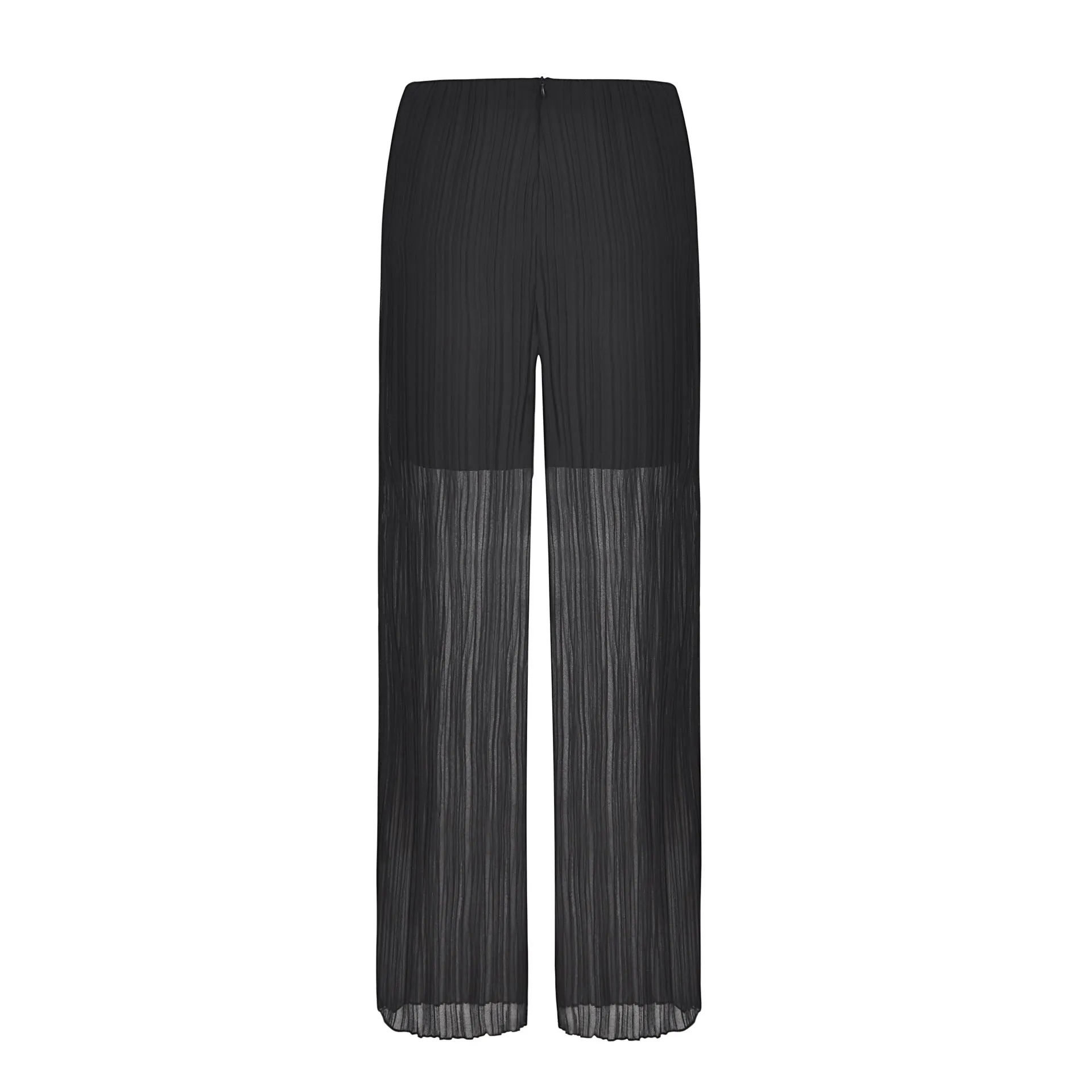 High Waist Chiffon Pleated Casual Trousers
