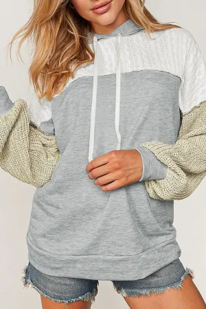 KaleaBoutique Stylish Colorblock Patchwork Pullover Hoodie