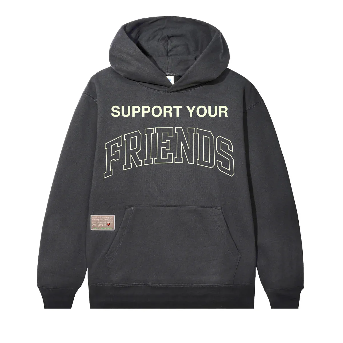 Kids Of immigrants Support Your Friends Hoodie 'Vintage Black'