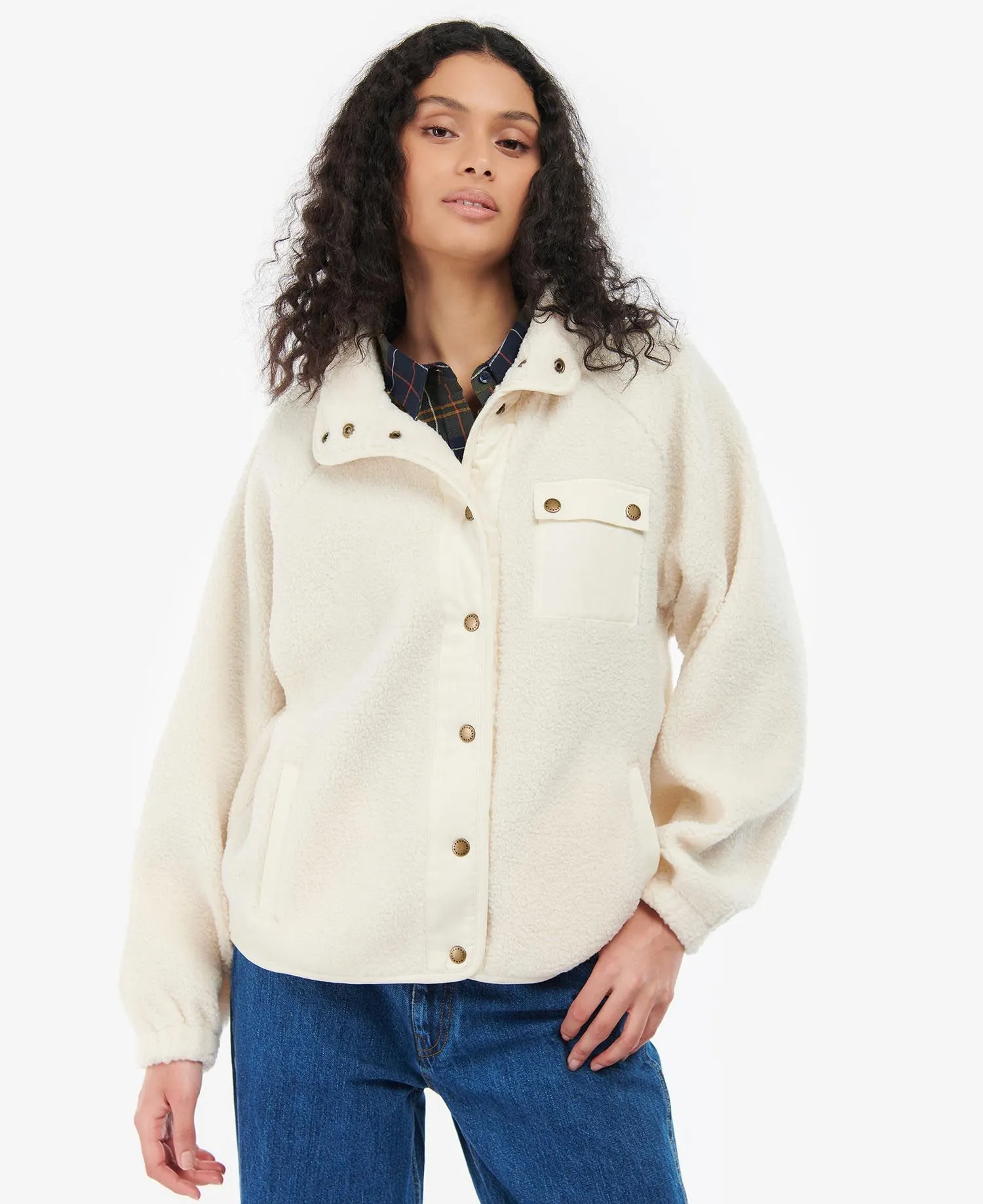 LADIES BARBOUR CALLALY FLEECE SWEATSHIRT - ARAN