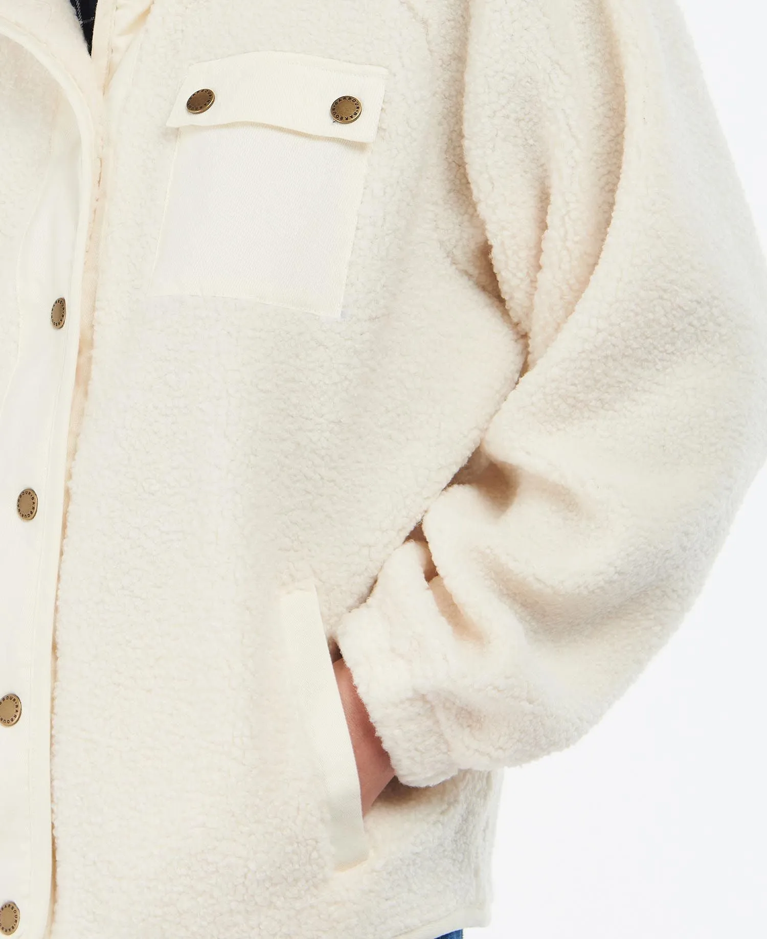 LADIES BARBOUR CALLALY FLEECE SWEATSHIRT - ARAN