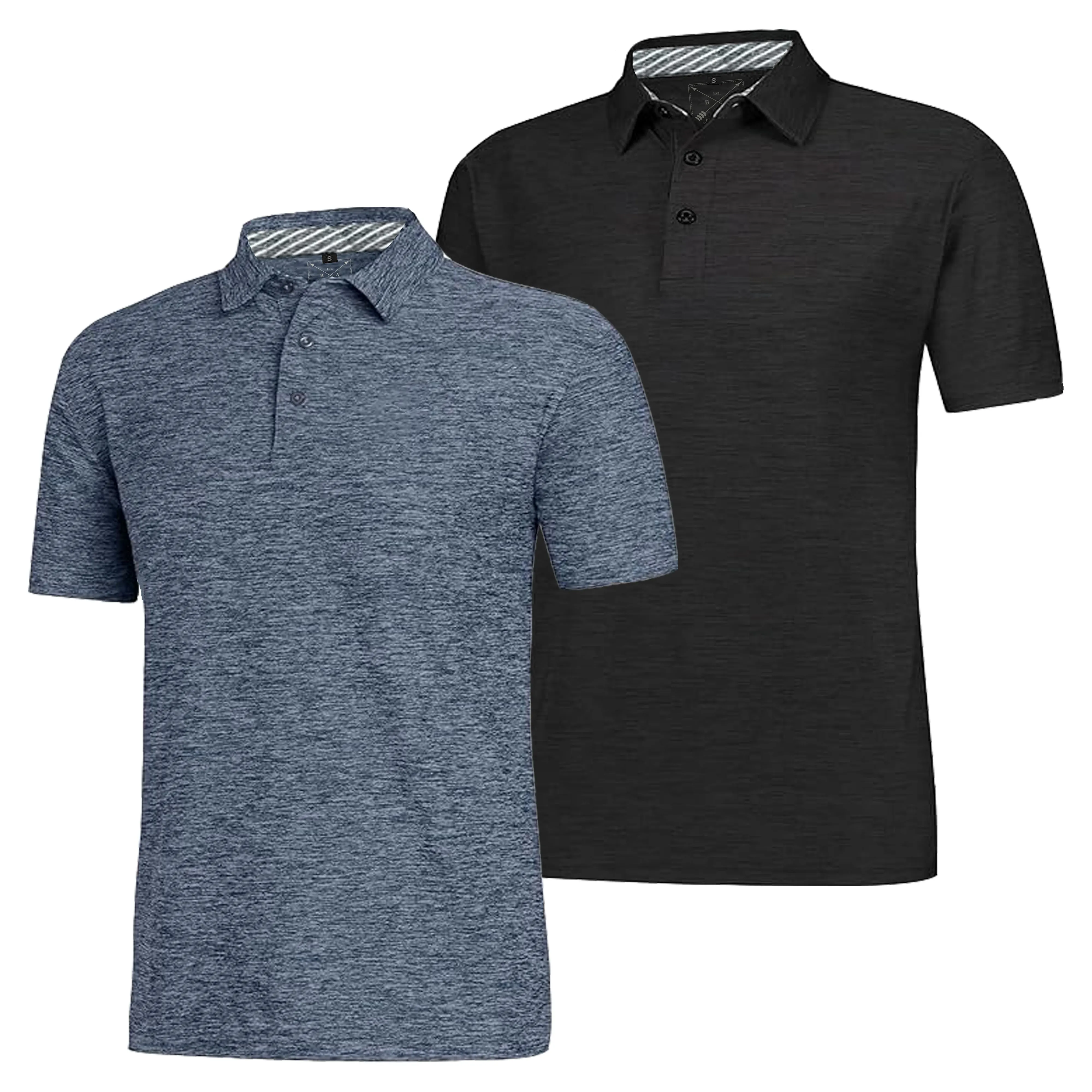 Men's Dry Fit Golf Polo - Red Marl