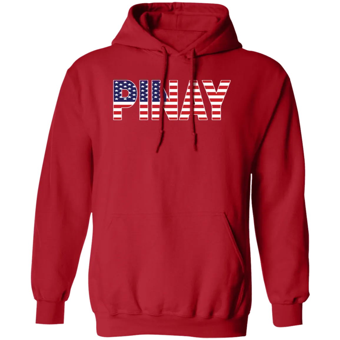 Pinay with US Flag Embedded Unisex Pullover Hoodie