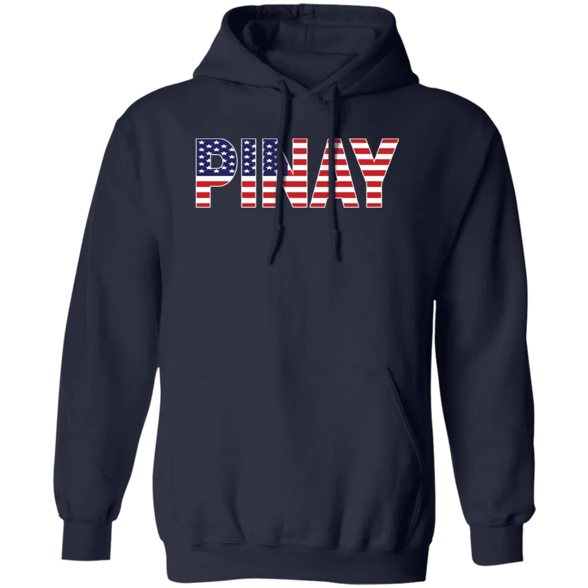 Pinay with US Flag Embedded Unisex Pullover Hoodie