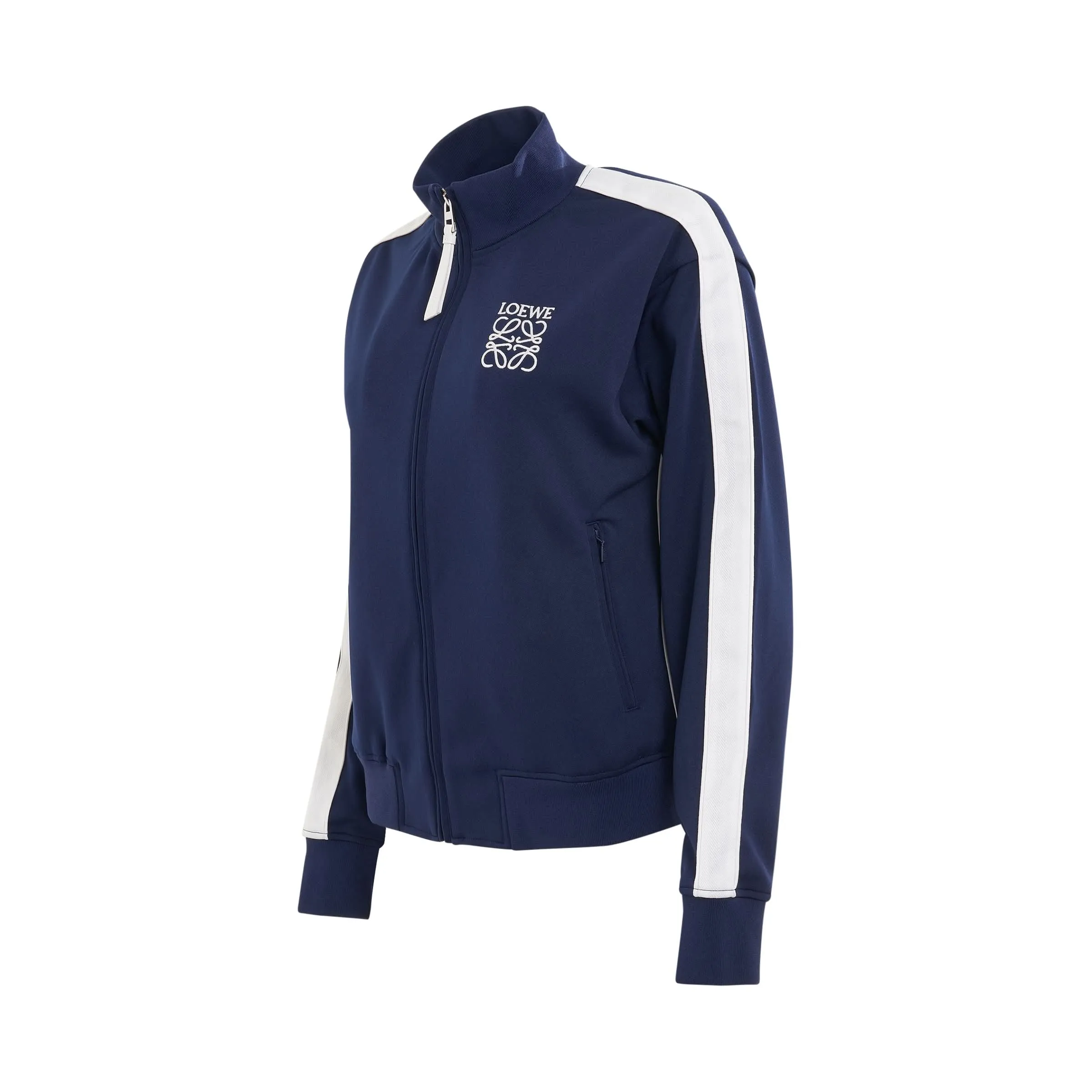 Technical Jersey Tracksuit Jacket in Marine