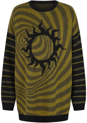 Third Identity Sun Vortex Sweater Olive