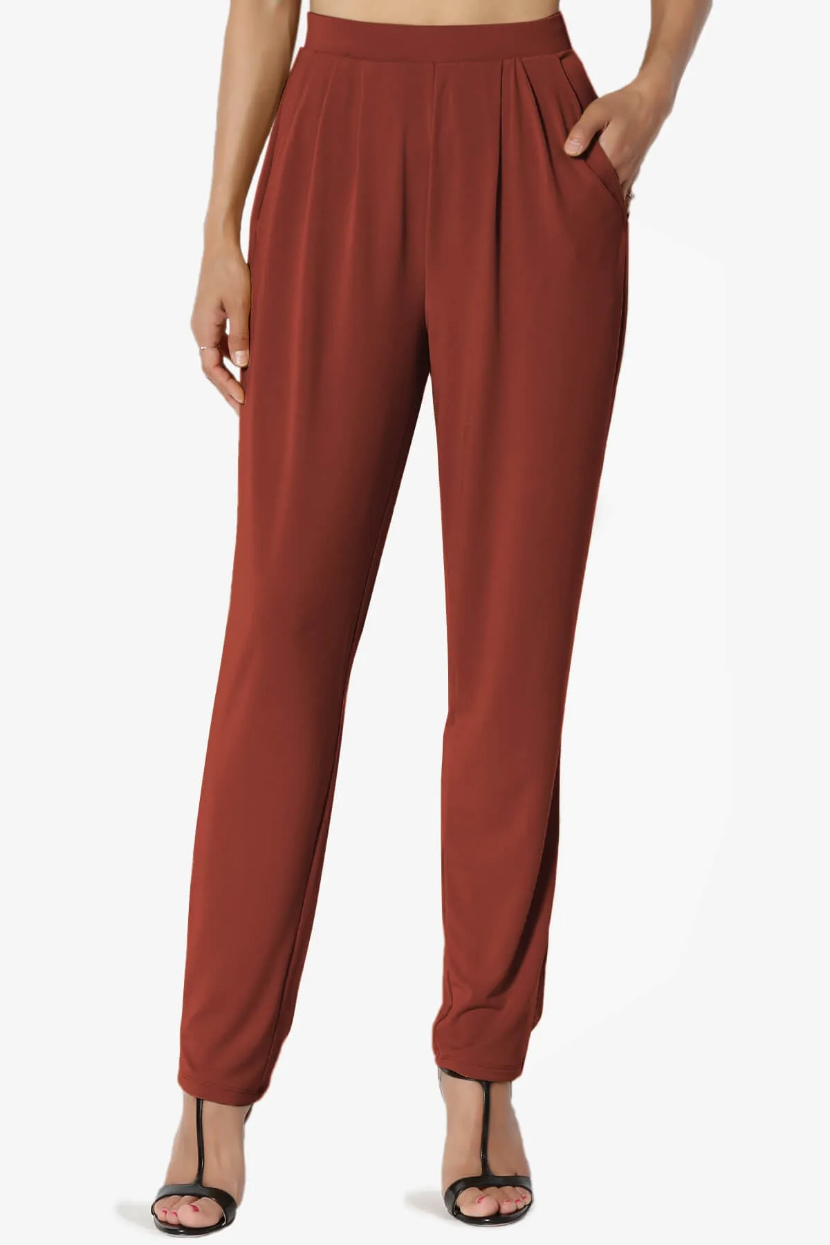 Trellis Cool Pleated Elasic Waist Pants