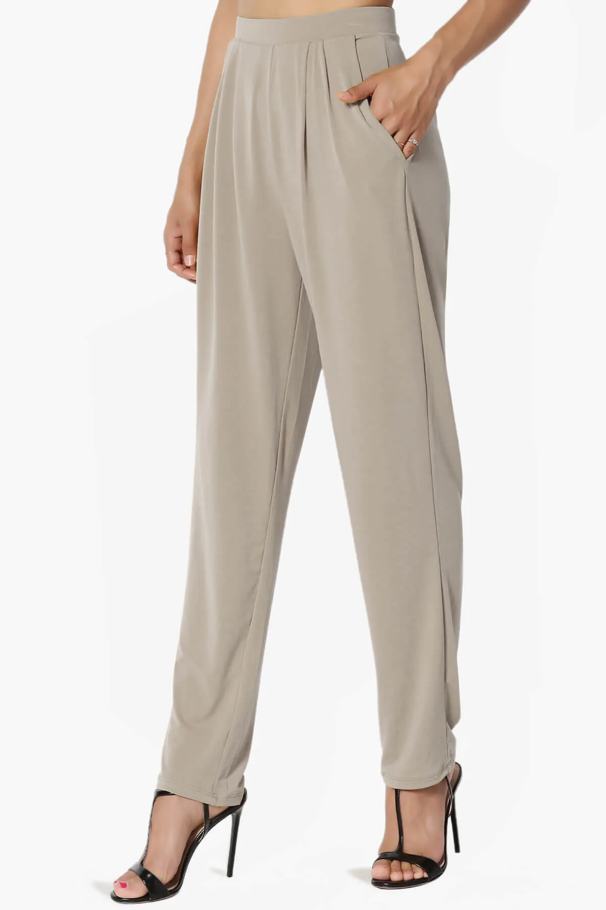 Trellis Cool Pleated Elasic Waist Pants