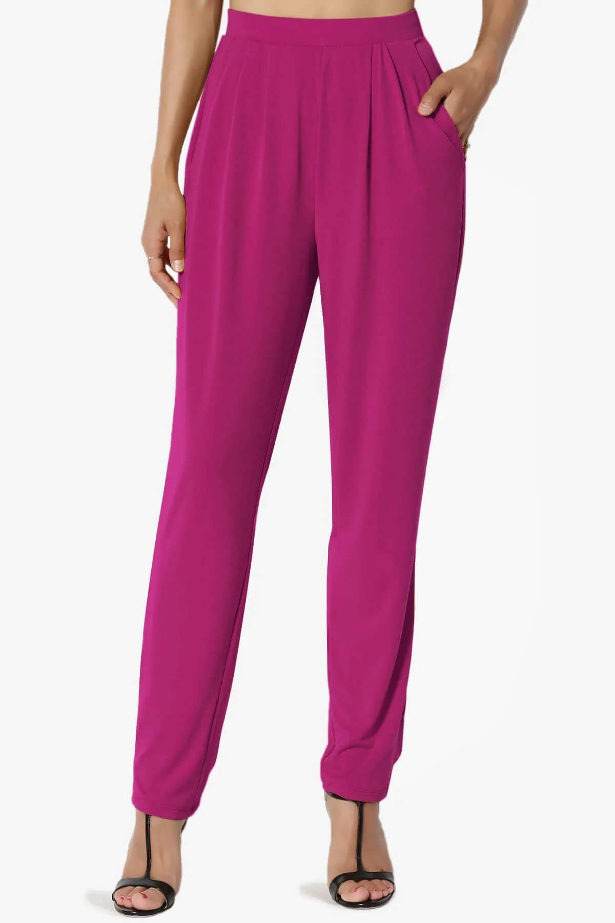 Trellis Cool Pleated Elasic Waist Pants