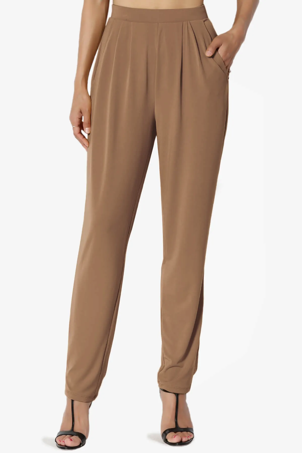 Trellis Cool Pleated Elasic Waist Pants