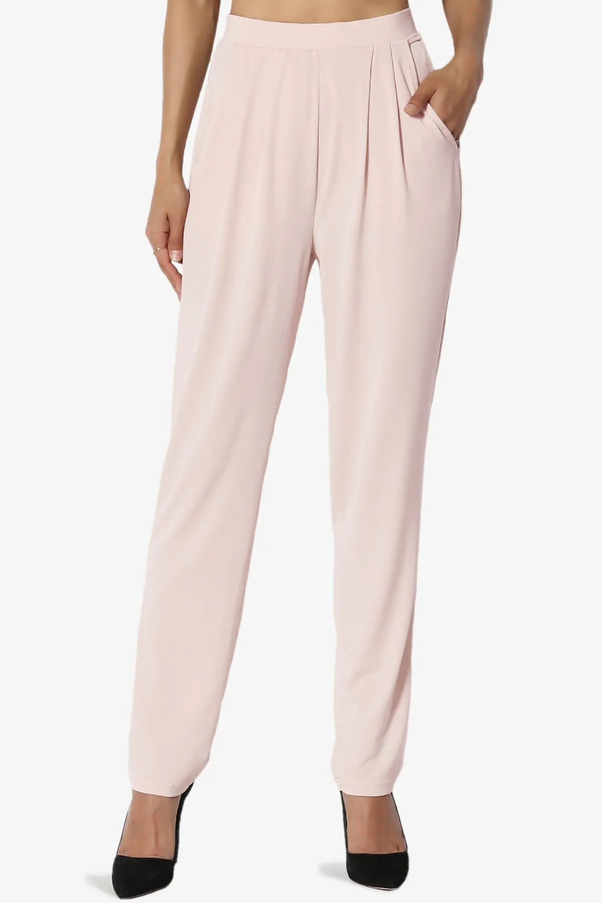 Trellis Cool Pleated Elasic Waist Pants