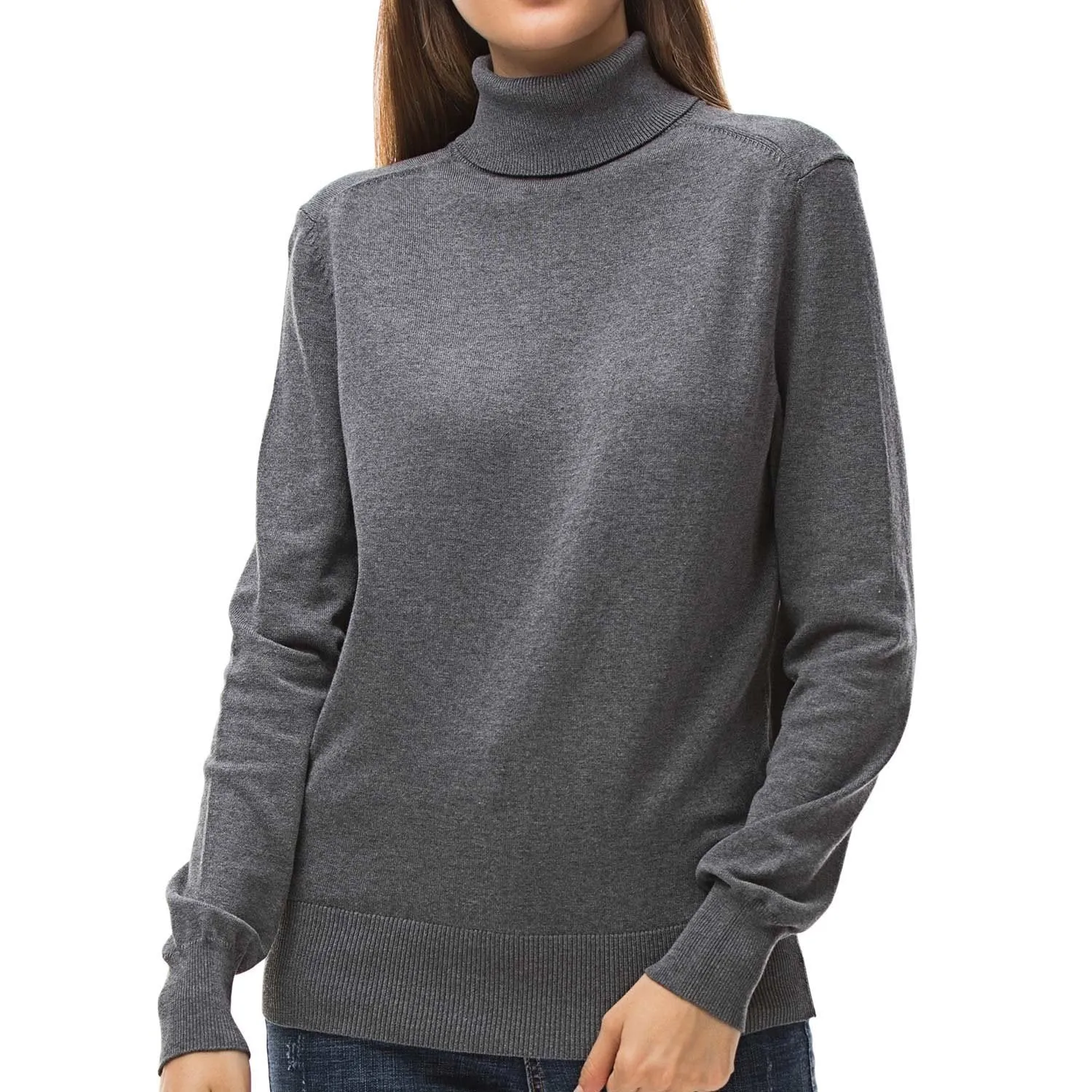 Turtleneck Pullover Sweater for Women