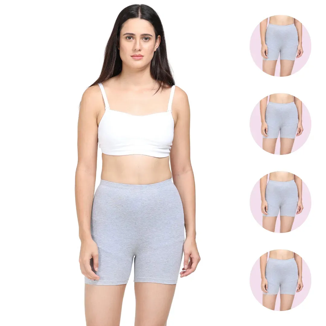Undershorts | Full Hip Coverage | Protects Against Inner Thigh Chafing | 4 Pack