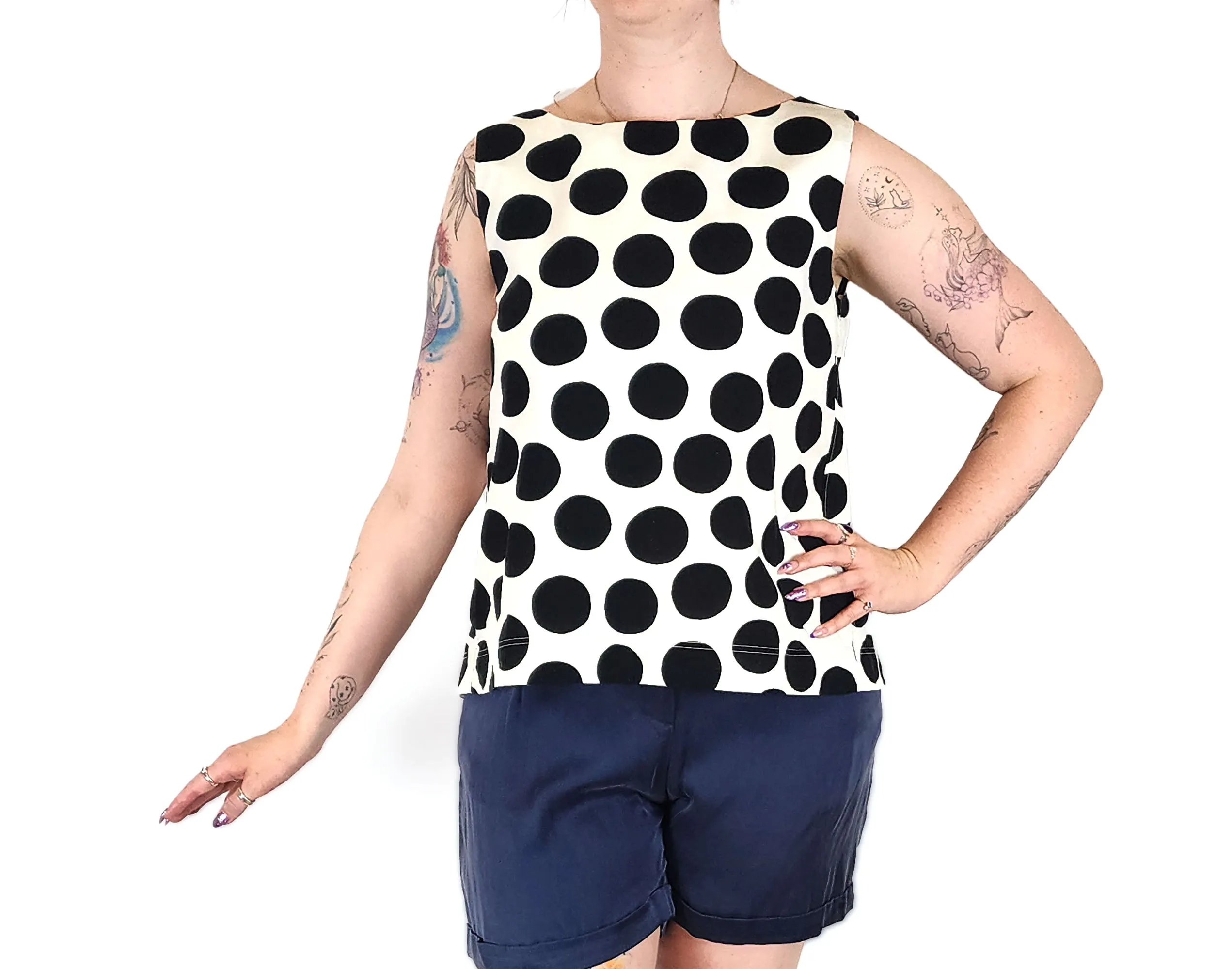 Uniqlo   Marimekko polka dot print top size M